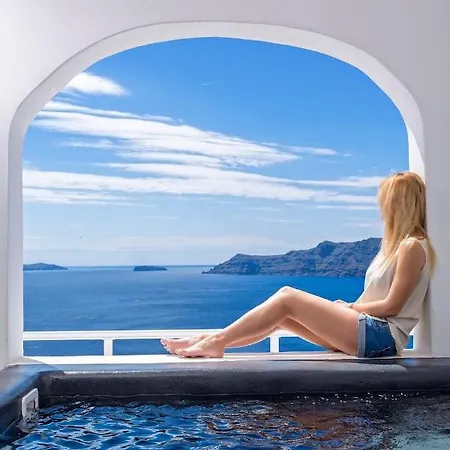 Luxury Santorini Infinity Blue Outdoor Plunge Pool Sea Caldera View 1 Bdr Oi *